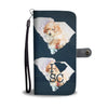 Cute Poodle Dog Art Print Wallet CaseSC State
