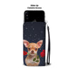 Chihuahua With Rose Print Wallet CaseMN State