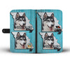 Siberian Husky Print Wallet CaseMO State