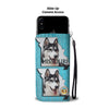 Siberian Husky Print Wallet CaseMO State