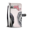 Bearded Collie Print Wallet CaseMA State