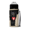 Black Labrador Print Wallet CaseVT State