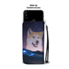 Akita Dog Print Wallet CaseIL State