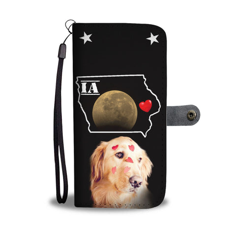 Golden Retriever Print Wallet CaseIA States