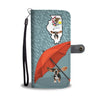 Cute Basset Hound Print Wallet CaseIL State