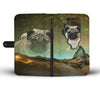 Cute Pug Print Wallet CaseIL State