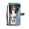 Beagle Dog Print Wallet CaseVT State