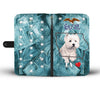 Cute West Highland White Terrier Print Wallet CaseIA State