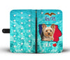 Cute Yorkshire Terrier Print Wallet Case IA State