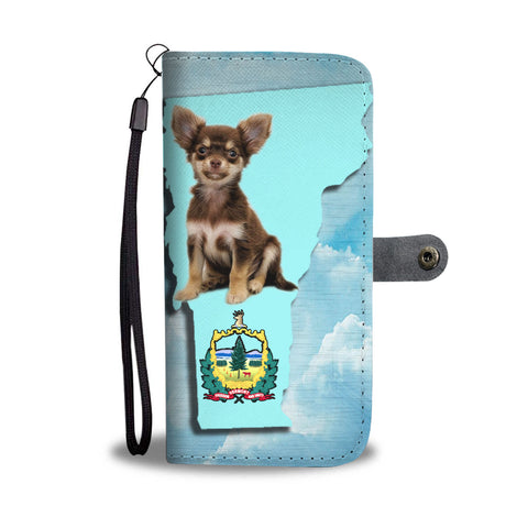 Cute Chihuahua Print Wallet CaseVT State