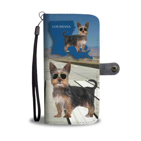 Yorkshire Terrier (Yorkie) Print Wallet CaseLA State