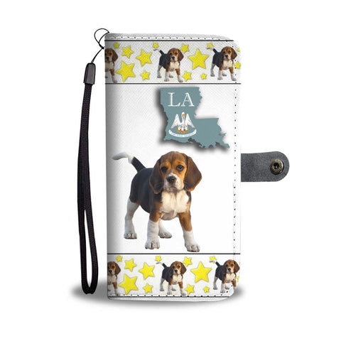 Beagle Print Wallet CaseLA State