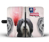 Bearded Collie Print Wallet CaseLA State