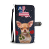 Chihuahua Dog Print Wallet CaseLA State