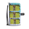 Cute Beagle Dog Print Wallet CasePA State