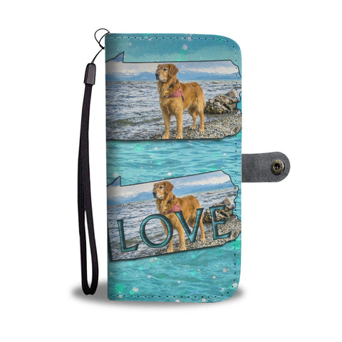 Amazing Golden Retriever Print Limited Edition Wallet CasePA State