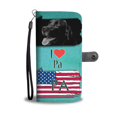 Black Labrador Print Limited Edition Wallet CasePA State