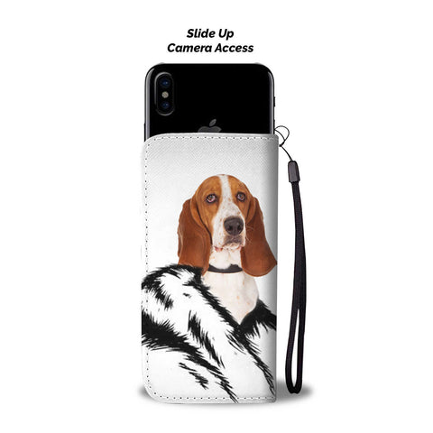 Basset Hound Print Wallet CaseCT State