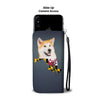 Akita Dog Print Wallet CaseMD State