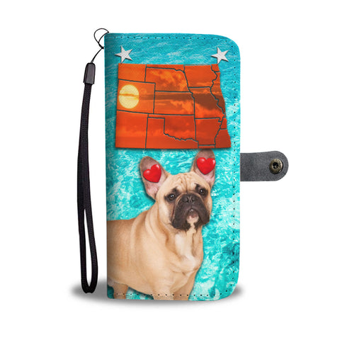 French Bulldog Print Wallet Case ND State