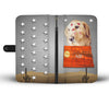 Golden Retriever Print Wallet CaseND State