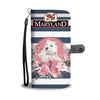 Cute Westie Print Wallet CaseMD State