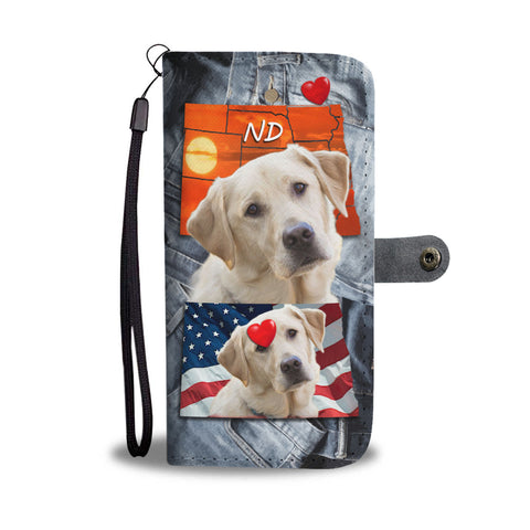 Labrador Retriever Print Wallet CaseND State