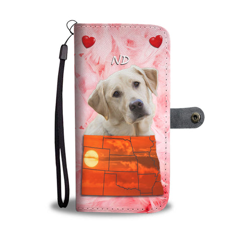 Lovely Labrador Retriever Print Wallet CaseND State