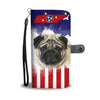 Pug Dog Print Wallet CaseTN State