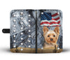 Cute Yorkshire Terrier Print Wallet CaseND State