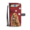 Cocker Spaniel Print Wallet CaseTN State