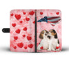 Lovely Beagle Dog Print Wallet CaseNC State