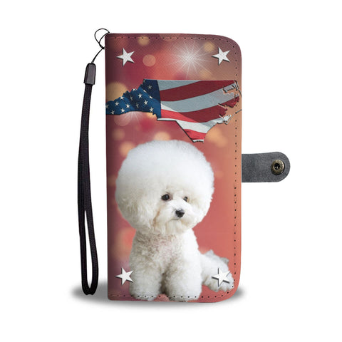 Bichon Frise Print Wallet Case NC State