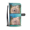 Cute Pomeranian Print Wallet CaseOR State