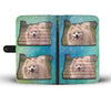 Cute Pomeranian Print Wallet CaseOR State