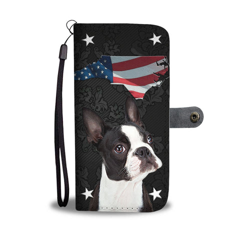 Boston Terrier Print Wallet CaseNC State