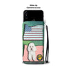 Cute Poodle Dog Print Wallet CaseOR State
