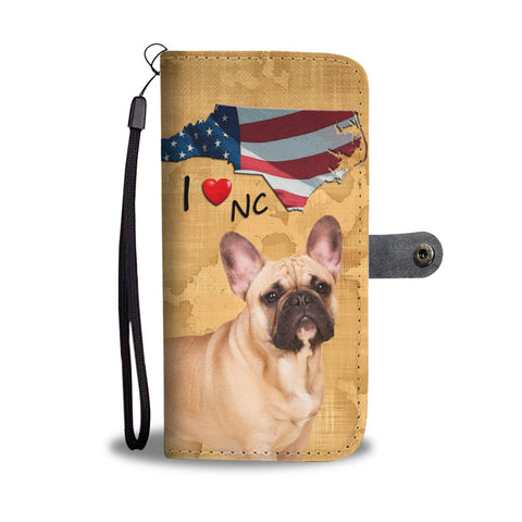 French Bulldog Print Wallet CaseNC State