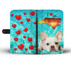 Lovely French Bulldog Print Wallet Case NC State