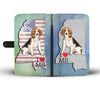 Amazing Beagle Print Wallet CaseMS State