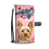 Yorkshire Terrier On Pink Print Wallet CaseNC State