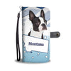 Boston Terrier Print Wallet CaseMT State