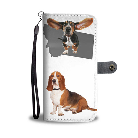 Basset Hound Print Wallet CaseMT State