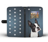 Boston Terrier Print Wallet CaseNM State