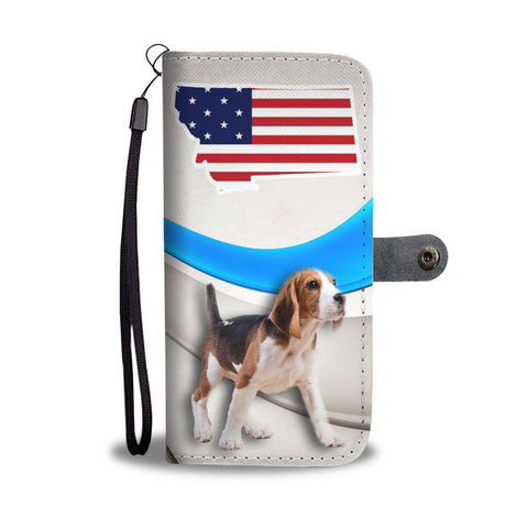 Amazing Beagle Print Wallet CaseMT State