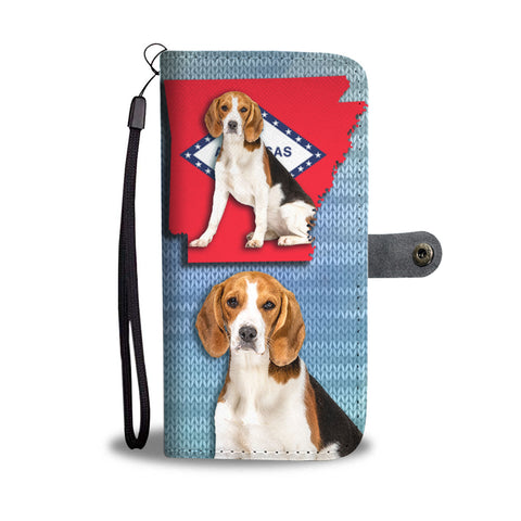 Cute Beagle Print Wallet CaseAR State