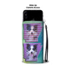 Border Collie Dog Art Print Wallet CaseAR State