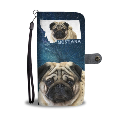 Pug Print Wallet CaseMT State