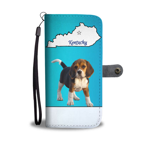 Beagle Print Wallet CaseKY State