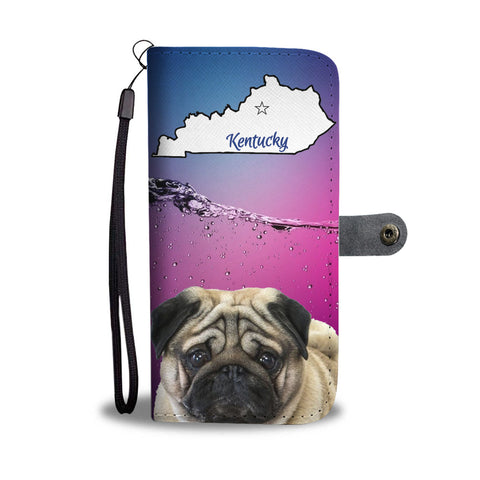 Pug Print Wallet CaseKY State